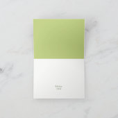 Tropische palmbladeren, strand bruiloft bedankkaart (Binnen)