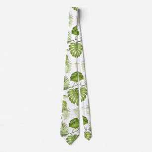 Tropische palmbladeren stropdas