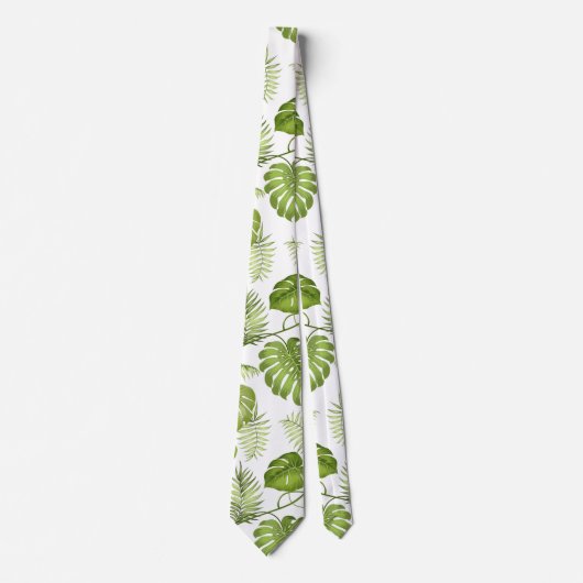 Tropische palmbladeren stropdas (Voorkant)