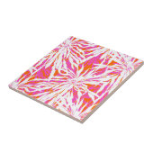 Tropische palmbladeren tegeltje (Zijkant)