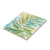 Tropische palmbladeren tegeltje (Zijkant)