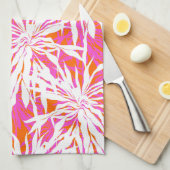 Tropische palmbladeren theedoek (Quarter Fold)