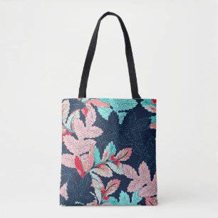 Tropische palmbladeren:  tote bag