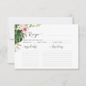 Tropische palmbladeren vrijgezellenfeest receptkaa (Voorkant)