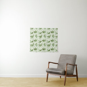 Tropische palmbladeren wandkleed