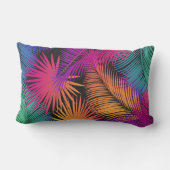 Tropische palmbladeren Waterverf carnaval Kussen (Achterkant)