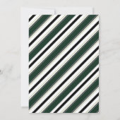 Tropische Palmbladeren Wit Groen Zwart Bruiloft Kaart