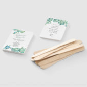 Tropische palmbladeren Zee schildpad bruiloft Handwaaier (Niet-gemonteerd)