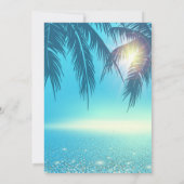 Tropische palmbladeren, zoet 16 kaart (Achterkant)