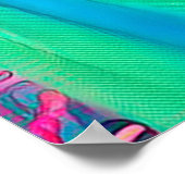 Tropische palmbladtextuur achtergrond. Palmblad i Poster (Hoek)