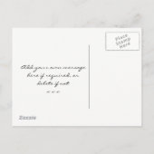 Tropische palmbloemen Save the Date briefkaart (Achterkant)