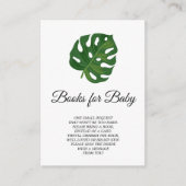 Tropische palmboeken voor Baby Kaart (Voorkant)