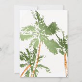 Tropische palmbomen 50 en Fabulous Palm Trees Birt Kaart (Achterkant)