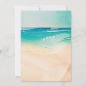 Tropische palmbomen 60ste verjaardagsfeest kaart (Achterkant)