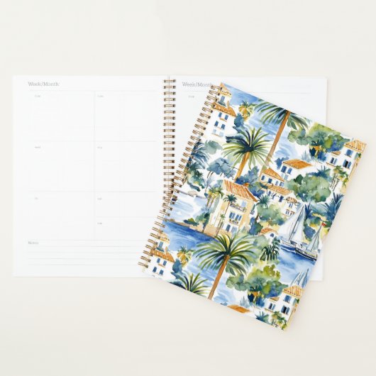 Tropische palmbomen aan de Franse Riviera Planner (Display)
