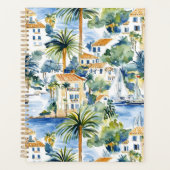 Tropische palmbomen aan de Franse Riviera Planner (Voorkant)