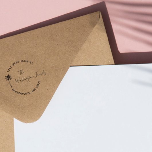 Tropische palmbomen Aangepast retouradres Zelfinktende Stempel