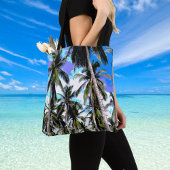 Tropische palmbomen. Abstract Patroonontwerp. Tote Bag