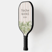 Tropische palmbomen Beige Stripes Beach House Pickleball Paddle (Links)