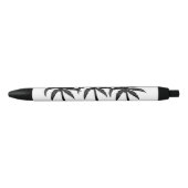 Tropische palmbomen blauwe inkt pen (Voorkant)