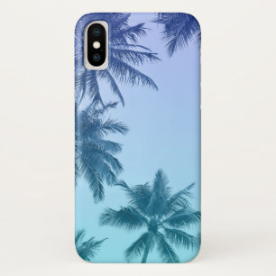 Tropische palmbomen Blauwgroen gradiëntrendie Case-Mate iPhone Case