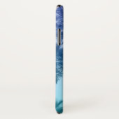 Tropische palmbomen Blauwgroen gradiëntrendie Case-Mate iPhone Case (Achterkant / rechts)