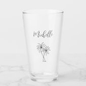 Tropische palmbomen Botanisch gebladerte Glas (Voorkant)