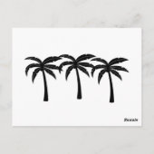 Tropische palmbomen briefkaart (Achterkant)