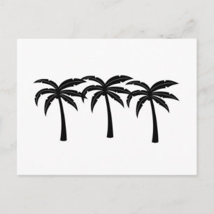 Tropische palmbomen briefkaart
