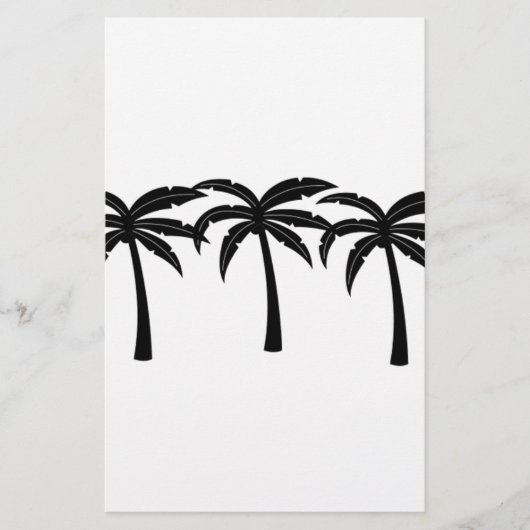 Tropische palmbomen briefpapier (Voorkant)