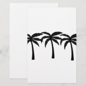 Tropische palmbomen briefpapier (Voorkant / Achterkant)