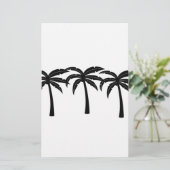 Tropische palmbomen briefpapier (Staand voorkant)
