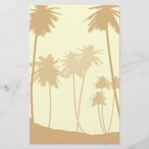 Tropische palmbomen bruiloft briefpapier