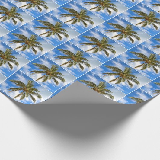 tropische palmbomen cadeaupapier (Hoek)