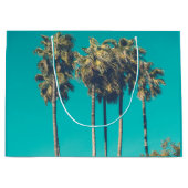 Tropische palmbomen California Retro Groot Cadeauzakje (Voorkant)