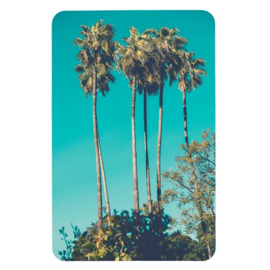 Tropische palmbomen California Retro Vibe Magneet (Verticaal)