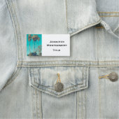 Tropische palmbomen California Retro Vibe Naamplaatje (In situ)