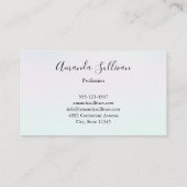 Tropische palmbomen California Retro Visitekaartje (Achterkant)