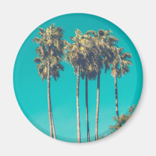 Tropische palmbomen Californië retro sfeer Magneet