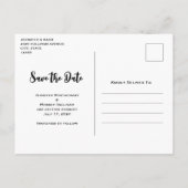 Tropische palmbomen Californië Save the Date Uitnodiging Briefkaart (Achterkant)