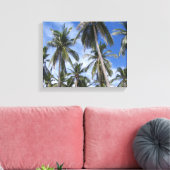 Tropische palmbomen canvas afdruk (Insitu (Woonkamer))