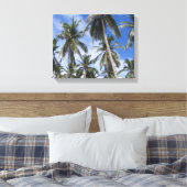 Tropische palmbomen canvas afdruk (Insitu (Slaapkamer))