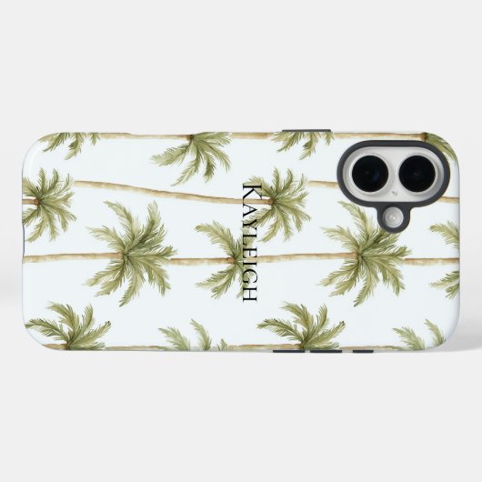 Tropische palmbomen Case-Mate iPhone case (Achterkant (horizontaal))