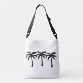 Tropische palmbomen crossbody tas (Achterkant)