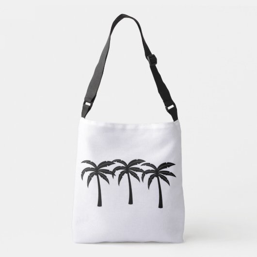 Tropische palmbomen crossbody tas (Achterkant)