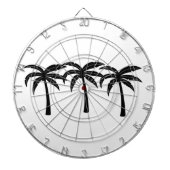 Tropische palmbomen dartbord (Voorkant)