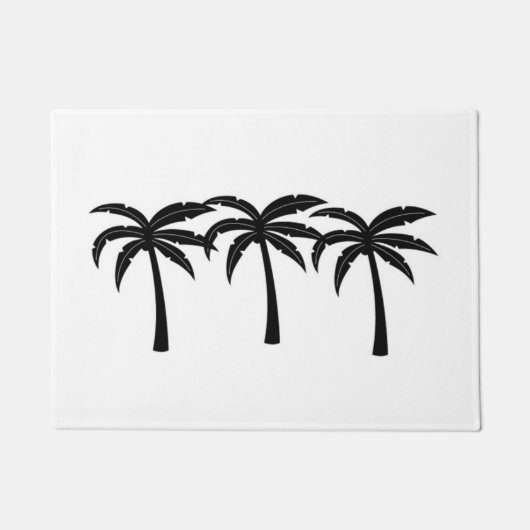 Tropische palmbomen deurmat (Voorkant)