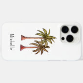 Tropische palmbomen Eenvoudig Case-Mate iPhone Case (Achterkant (horizontaal))