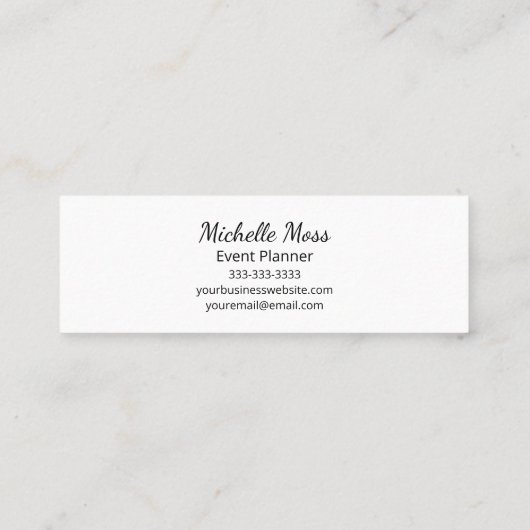 Tropische palmbomen Elegant botanisch goud Mini Visitekaartje (Achterkant)