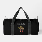 Tropische palmbomen Elegant Script Classic Black Plunjezak (Achterkant)